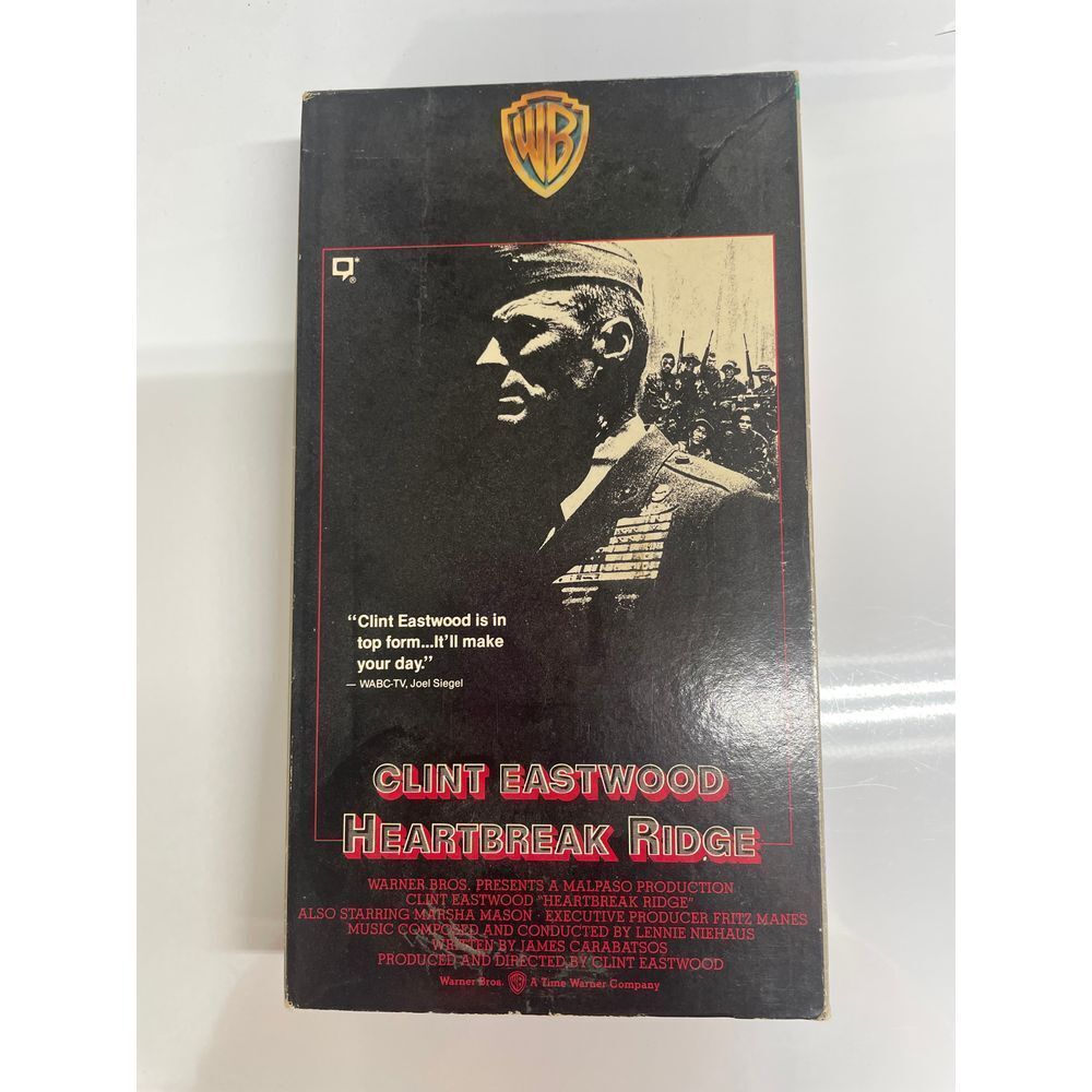 Heartbreak Ridge‎ VHS Clint Eastwood Movie 1986 Action War Drama Film